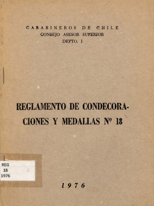 Reglamento 18 1976