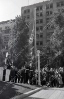 Izamiento bandera del Reino Unido