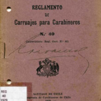 Reglamento N°40 1929